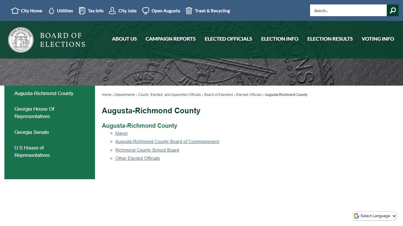 Augusta-Richmond County | Augusta, GA - Official Website